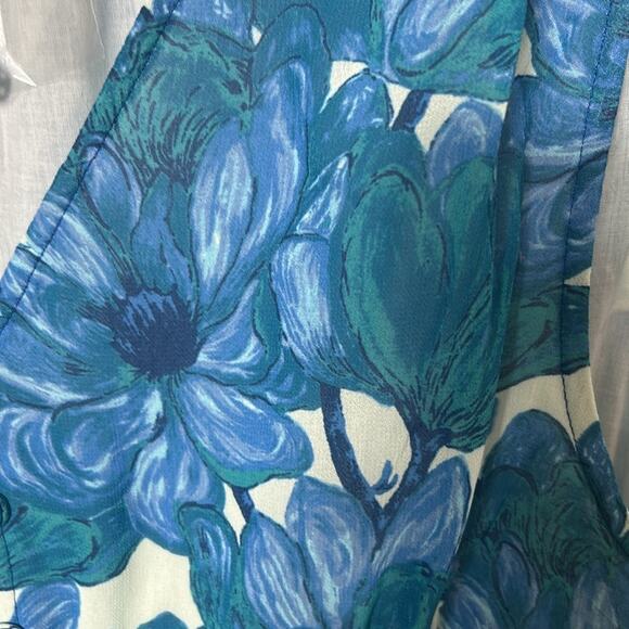 NEW Sundance periwinkle floral Maren Meadow sleeveless tiered dress - Picture 10 of 15